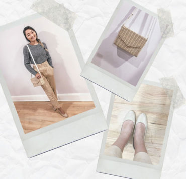 My Monday #OOTD: High Waisted Pants, Kitten Heels & Straw Envelope Bag