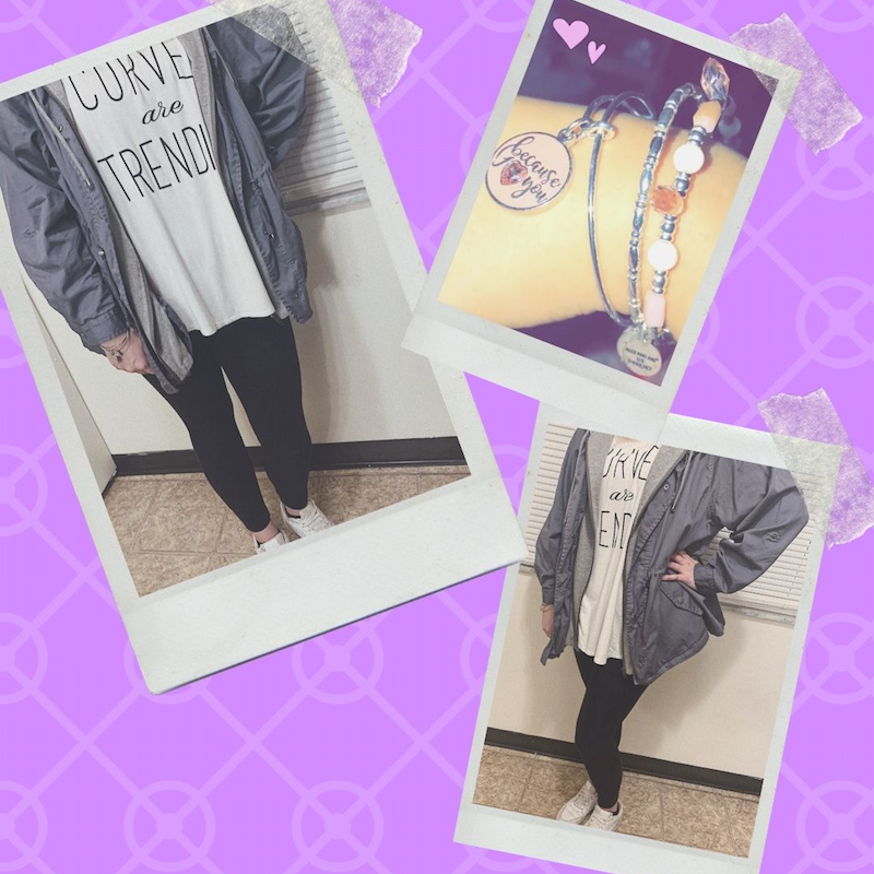 My #OOTD for Work: Grey Anorak, Black Leggings, White Sneakers & Bracelet My #OOTD for Work: Grey Anorak, Black Leggings, White Sneakers & Bracelet