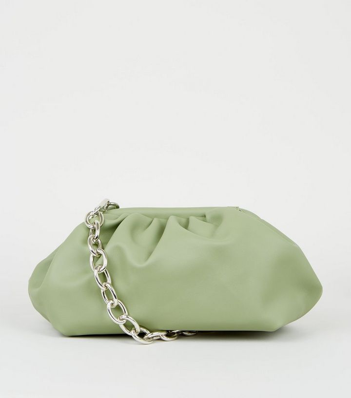 new look green handbag