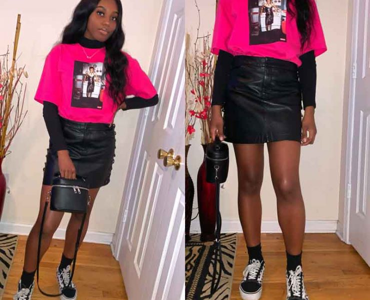 How to Pair Sneakers With a Skirt #OOTD