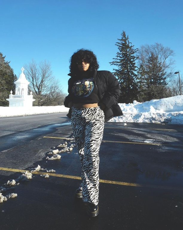 Zebra Stripes and Platform Boots #OOTD Zebra Stripes and Platform Boots #OOTD