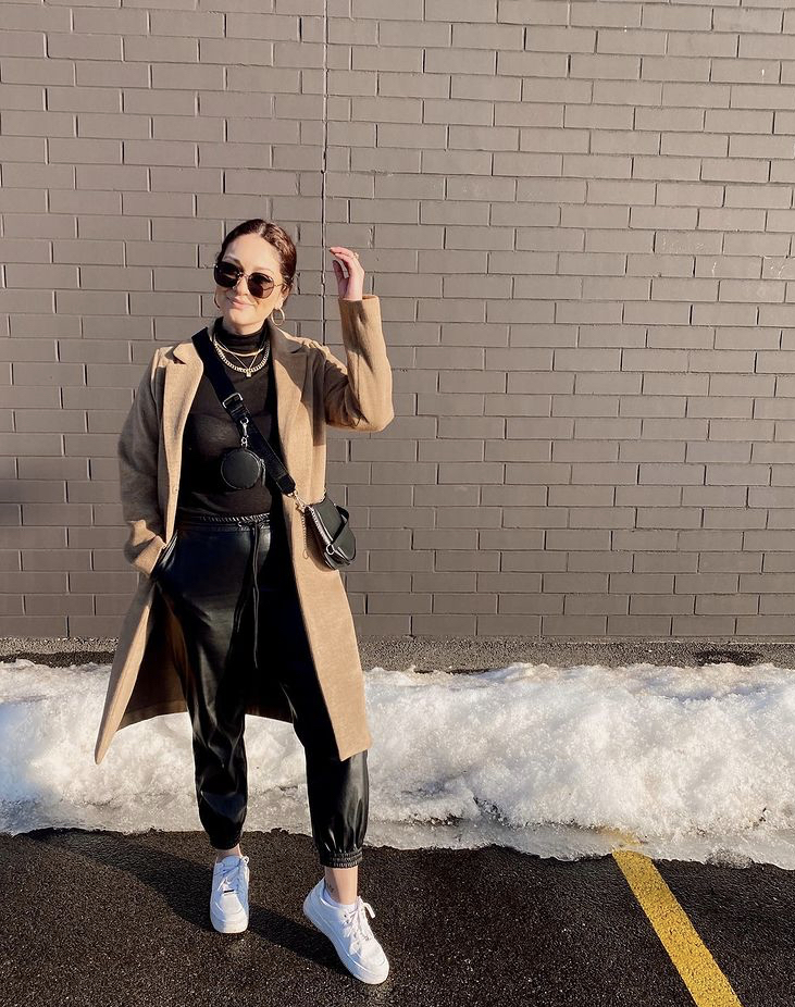 Luxurious in Faux Leather and Gold #OOTD Luxurious in Faux Leather and Gold #OOTD