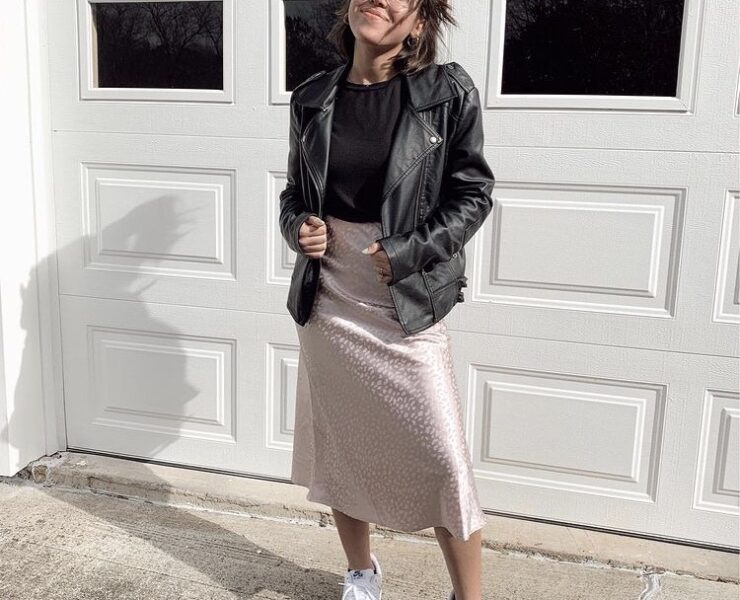 Leather n Satin #OOTD