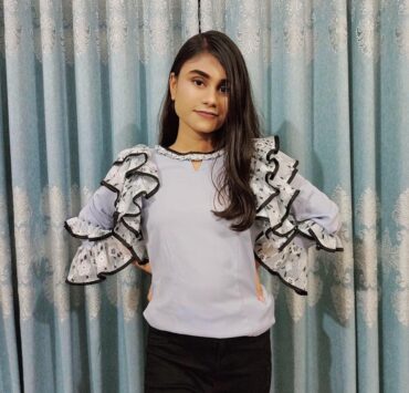 Frill Sleeved Top #OOTD Frill Sleeved Top #OOTD