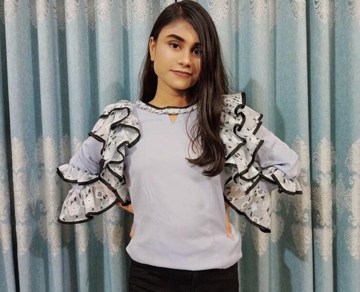 Frill Sleeved Top #OOTD