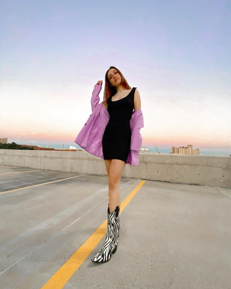 Strutting In Zebra Boots