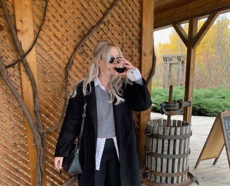Looking Fine Sipping Wine