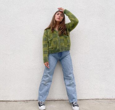 Green Fuzzy Cardigan #OOTD Green Fuzzy Cardigan #OOTD