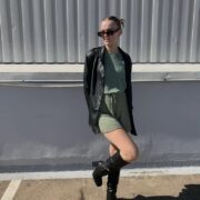 Living Lush in Leather & Green