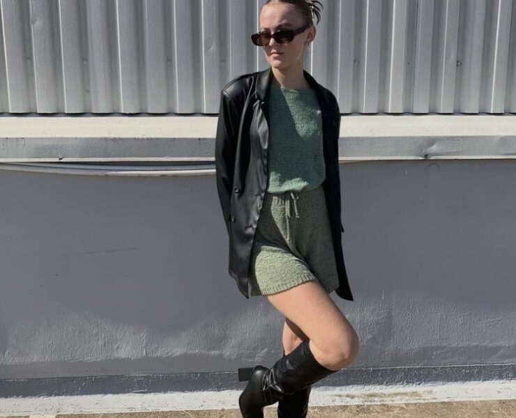 Living Lush in Leather & Green