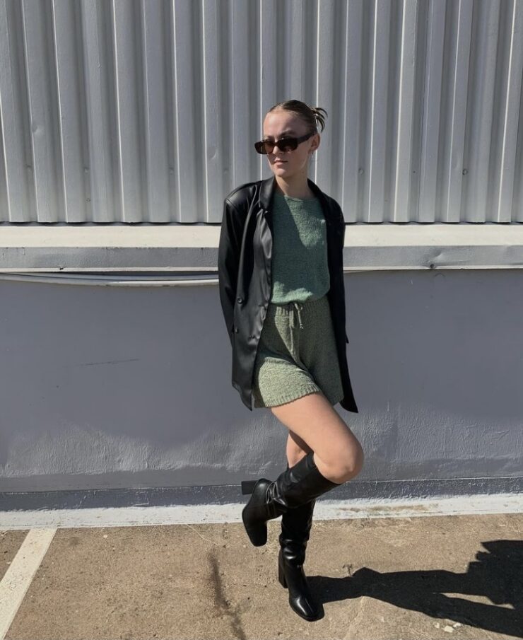 Living Lush in Leather & Green