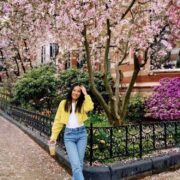 Standing with the Blossoms