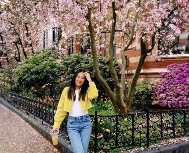 Standing with the Blossoms