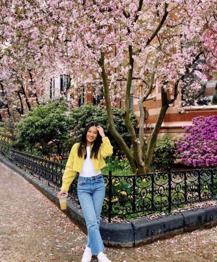 Standing with the Blossoms