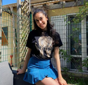 Printed Black Top Printed Black Top