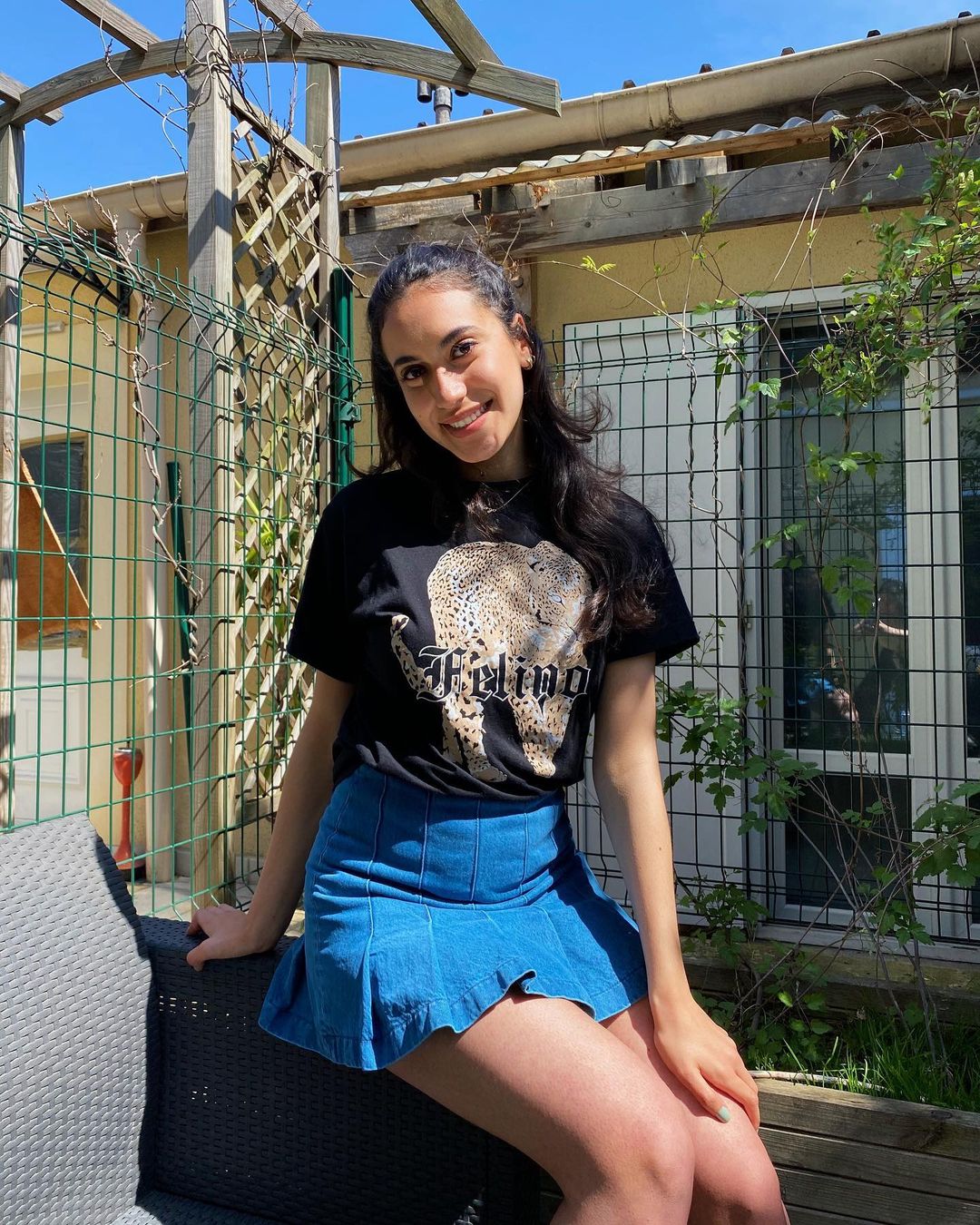 Printed Black Top Printed Black Top