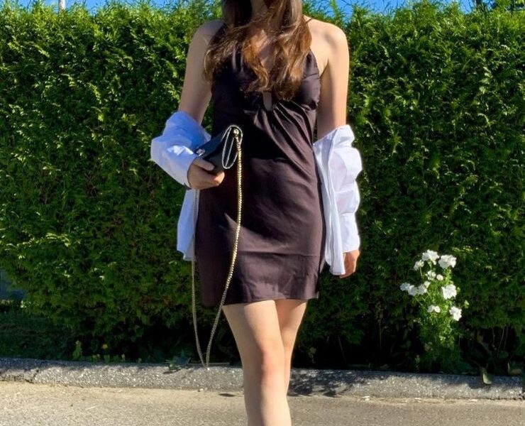 Melissa’s Satin Dress