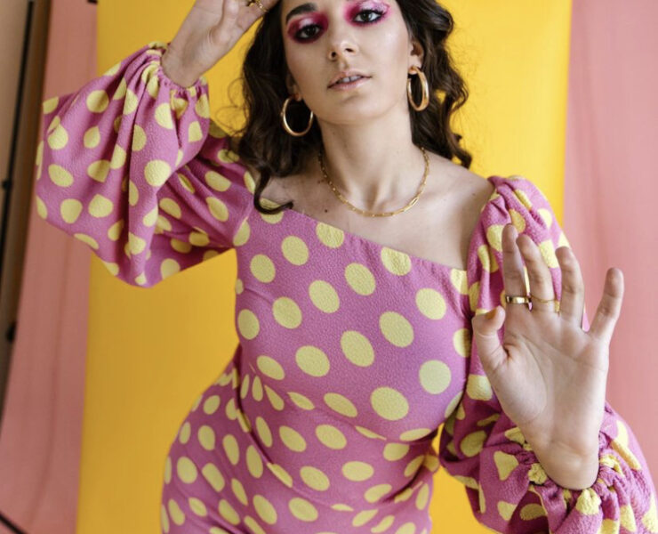 Pink + Yellow Polka