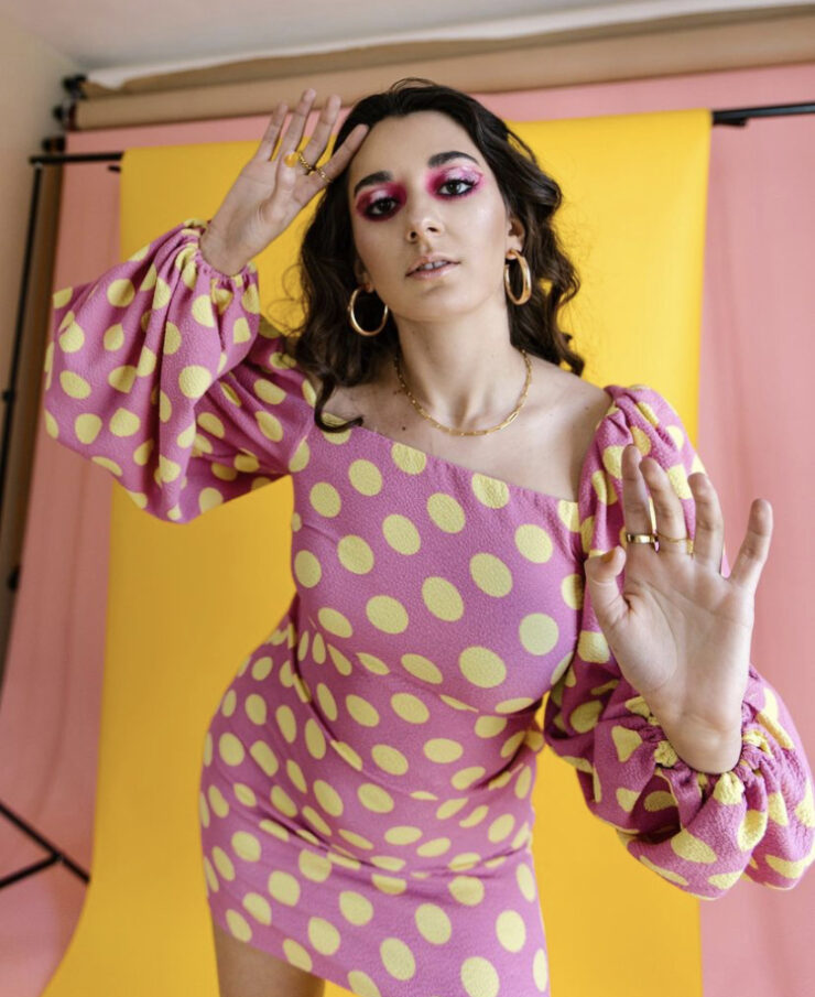 Pink + Yellow Polka