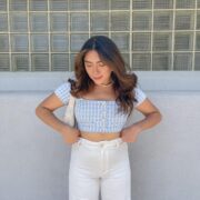 Baby in Blue and White