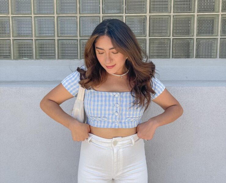 Baby in Blue and White