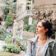 Classic White Dress and Denim Jacket