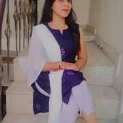 Nancy’s Chic Blue and White Look