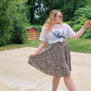 Graphic Tees and Midi Skirts #OOTD