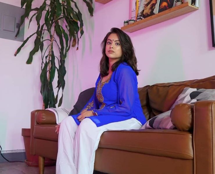 Alisha Whyte’s Cool Blue Look