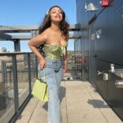 Pastel Green Corset #OOTD