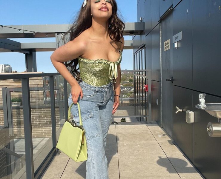 Pastel Green Corset #OOTD