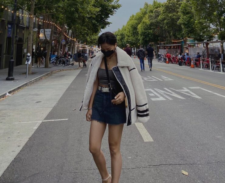 Elevated Denim Mini Skirt