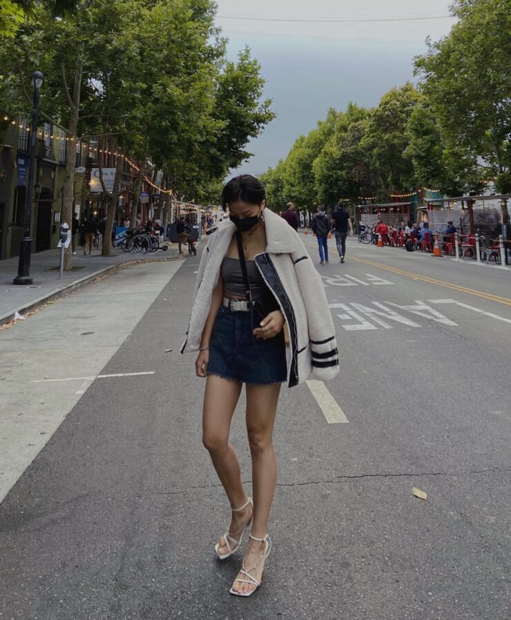 Elevated Denim Mini Skirt