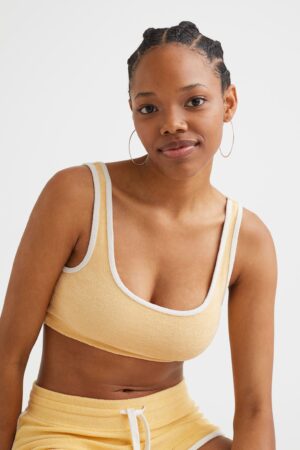 H&M Yellow Terry Top