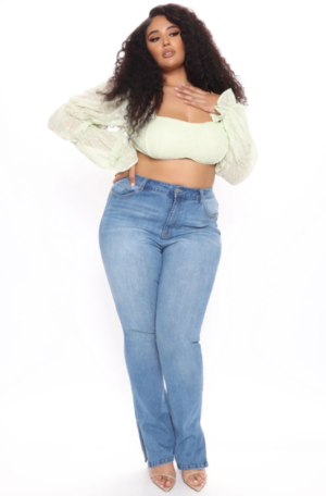 FashionNova Soho Side Slip Skinny Jeans