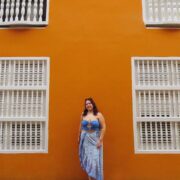 Blue #OOTD, Orange Walls…What I Wore on My Trip to Colombia