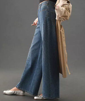 Similar Anthropologie High-Rise Wide-Leg Jeans