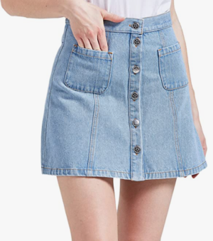 Amazon Fashion denim skirt