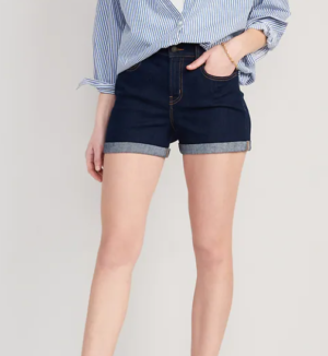 Old Navy dark wash jean shorts