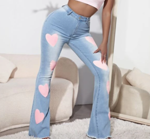 Shein Hearted jeans