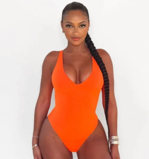 Forever 21 Orange One Piece swimsuit