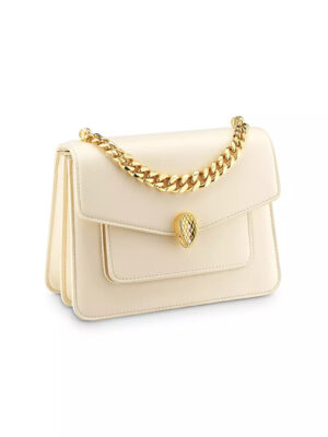 Bulgari Serpenti Forever Maxi Chain Bag Ivory