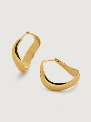 Monica Vinader Swirl Hoop Earrings