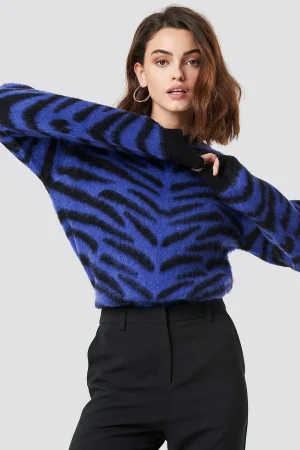 NA-KD Zebra Sweater